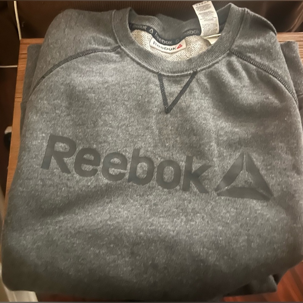 Reebok Grey Sweatshirt Mens